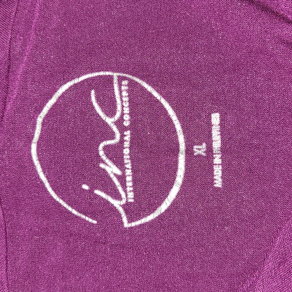 INC International Concepts Purple V-Neck Long Sleeve - Picture 4 of 4